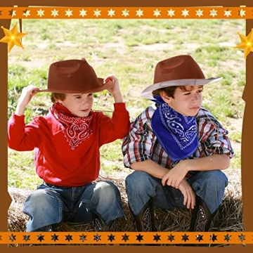 Cowboy Hat and Bandana Set for Themed Parties