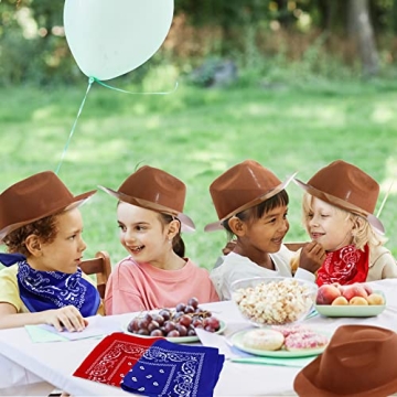Cowboy Hat and Bandana Set for Themed Parties