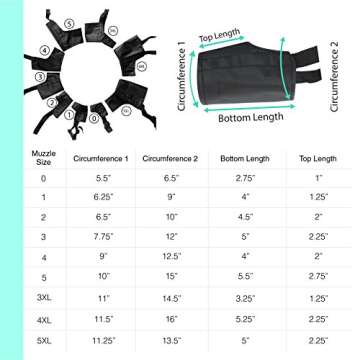 Downtown Pet Supply - Quick-Fit Dog Muzzle for Grooming - Pet Care & Dog Grooming Supplies - Soft Ny...