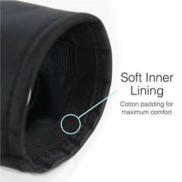 Downtown Pet Supply - Quick-Fit Dog Muzzle for Grooming - Pet Care & Dog Grooming Supplies - Soft Nylon Muzzle with Safety Buckle - Size 0 - Muzzle for Small Dog