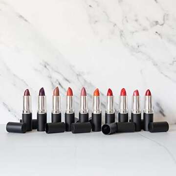 Gabriel Cosmetics Lipstick (Raisin - Burgundy Wine/Cool Crème)