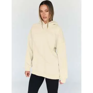 Trendy Queen Womens Oversized Hoodies Fleece Hooded Sweatshirts Casual Pullover Fall Winter Outfits Long Sleeve Tops 2025