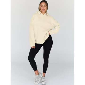 Trendy Queen Womens Oversized Hoodies Fleece Hooded Sweatshirts Casual Pullover Fall Winter Outfits Long Sleeve Tops 2025