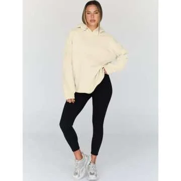 Trendy Queen Womens Oversized Hoodies Fleece Hooded Sweatshirts Casual Pullover Fall Winter Outfits Long Sleeve Tops 2025