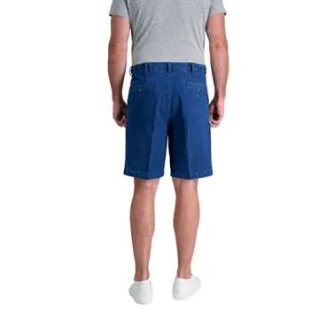 Haggar Men's Comfortable Expandable Denim Shorts