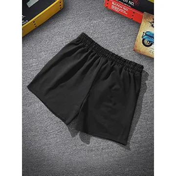 GORGLITTER Cartoon Graphic Workout Shorts for Summer Fun