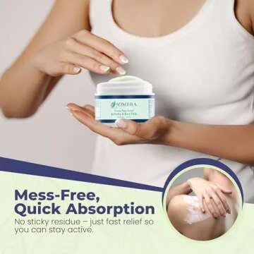 Sombra Original Warm Therapy Gel Cool to Warm Relief for Arthritis and Chronic Pain Pre-Workout Muscle Rub Vegan Formula Free of Artificial Fragrances, Dyes, NSAIDs, Wax, Petroleum, Alcohol - 8oz Jar