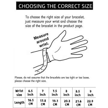 925 Sterling Silver Cuban Link Chain Bracelet 8mm Silver Bracelet for Men Women Silver Bracelet 6.5-9 Inches(7)