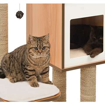 Vesper Cat Tree - Stylish, Durable, and Easy to Assemble