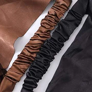 NiuZaiz 6 Pcs Satin Elastic Hair Scarf Headbands