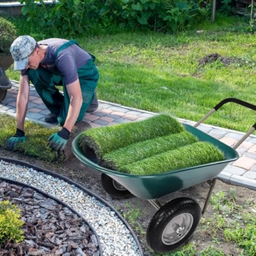 Elevon 2-Wheel Gardening Utility Wheelbarrow Durable Yard Cart