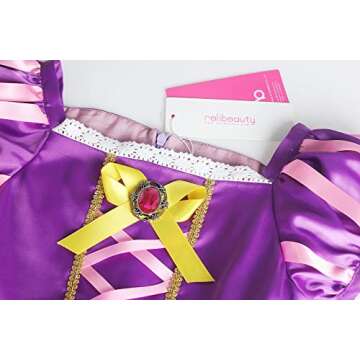 ReliBeauty Puff Sleeve Princess Dress with Accessories