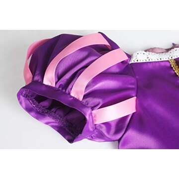 ReliBeauty Puff Sleeve Princess Dress with Accessories