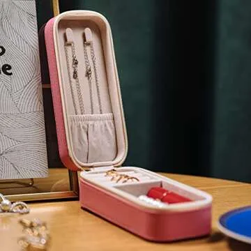 Chic SANQIANWAN Jewelry Organizer for Stylish Travel