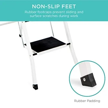 Lightweight Sturdy 4-Step Steel Ladder for Home Safety