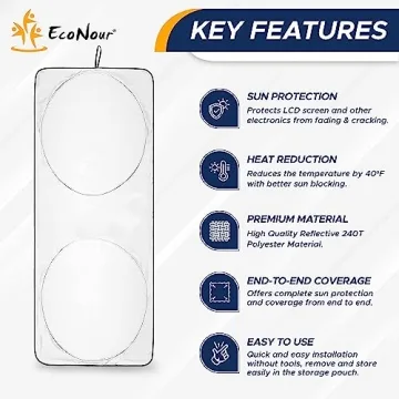 EcoNour Jeep Sun Shade - UV Protection for Interiors