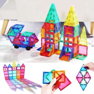 PLUMIA Magnetic Tiles: STEM Learning Toy for Kids