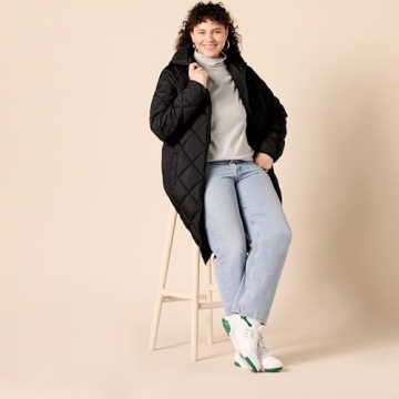 Stylish Amazon Essentials Quilted Winter Coat for Women