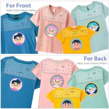 9pcs T-shirt Ruler Set for Perfect Vinyl Alignment