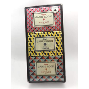 Ridley's 3-Pack Card Games Movie Brain Teasers Pop Music