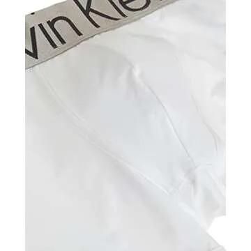 Calvin Klein Men's Underwear Steel Micro Boxer Briefs, White/White/White, Large
