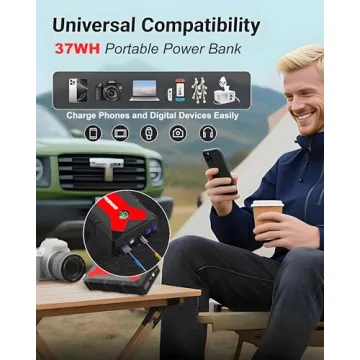 Portable 4000A Car Battery Jump Starter for Emergencies