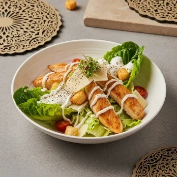 سالاد سزار (مرغ تنوری)