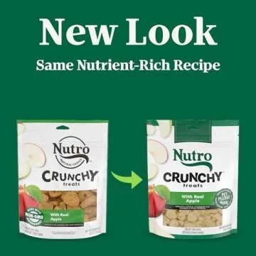 NUTRO Crunchy Dog Treats with Real Apple, 16 oz. Bag