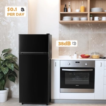 Compact Manastin Mini Fridge with Freezer for Dorm