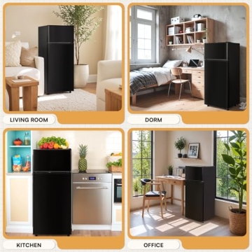 Compact Manastin Mini Fridge with Freezer for Dorm