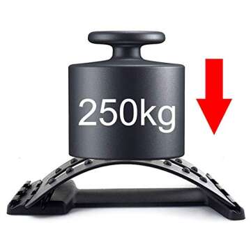 LcFun Back Massage Stretcher Arch Black Magic Message Stretcher Back Stretcher Lumbar Support Device Relax Mate Spine Pain Relief Chiropractic