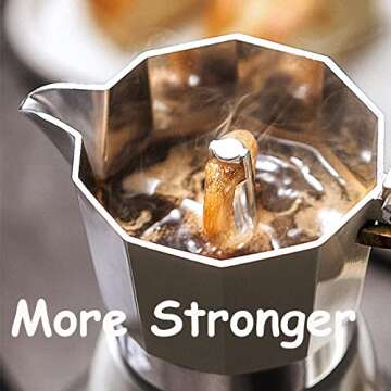 MORDEN MS Moka Pot - Authentic Stovetop Espresso Maker