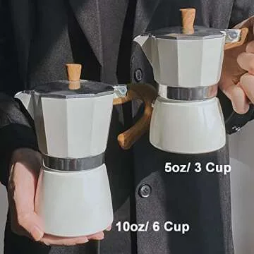 MORDEN MS Moka Pot - Authentic Stovetop Espresso Maker