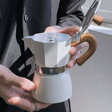 MORDEN MS Moka Pot - Authentic Stovetop Espresso Maker