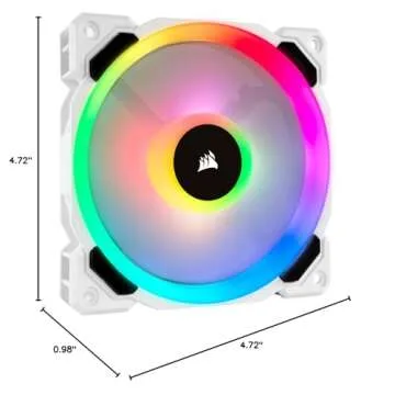 Corsair LL120 RGB Fan - Vibrant Cooling Solution in White