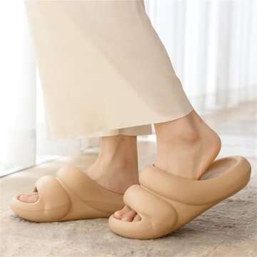 GSLMOLN Women’s Slippers - Soft & Non-Slip Comfort
