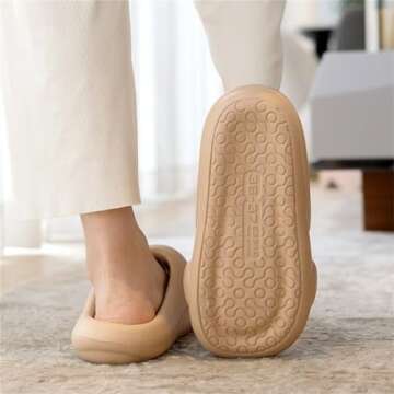 GSLMOLN Women’s Slippers - Soft & Non-Slip Comfort