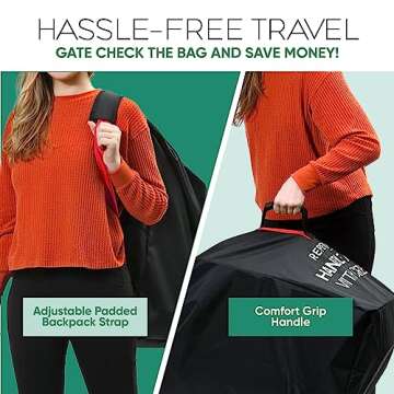 Reperkid Large Stroller Bag - Durable Travel Protection