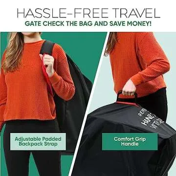 Reperkid Large Stroller Bag - Durable Travel Protection