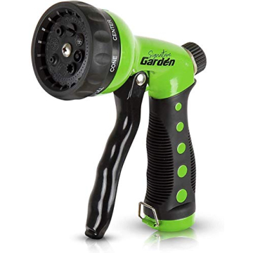 Signature Garden Heavy-Duty Hose Spray Nozzle With 8 Patterns