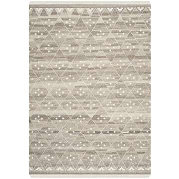 SAFAVIEH Natural Kilim Collection Area Rug - 6' x 9', Natural & Ivory, Handmade Moroccan Boho Tribal...