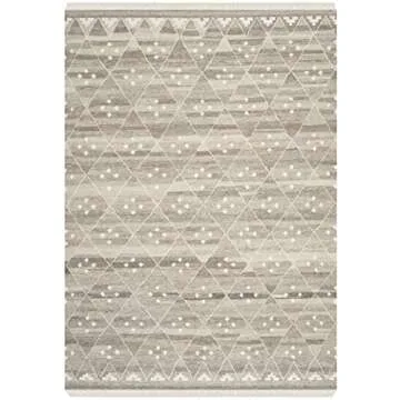 SAFAVIEH Natural Kilim Collection Area Rug - 6' x 9', Handcrafted Wool, Chic Moroccan Style