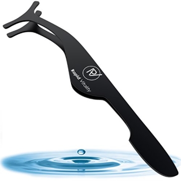 False Eyelash Applicator: Eyelash Extensions Tweezers for Easy Lash Application and Removal – Adju...