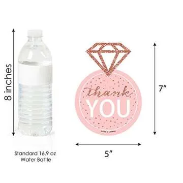Big Dot of Happiness Bridal Shower Thank You Cards