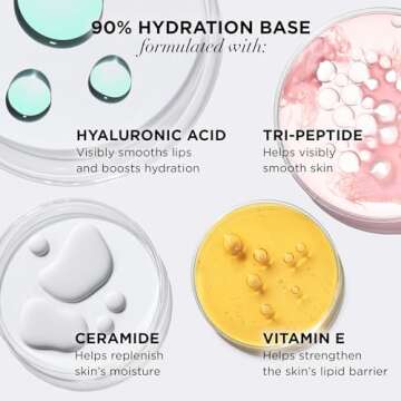 IT Cosmetics Confidence in a Serum Lip Gloss - Smoothing & Conditioning - 8HR Hydration with Hyaluronic Acid, Ceramide, Vitamin E - High Shine & Sheer Finish, Self-Worth (Soft Pink Beige)