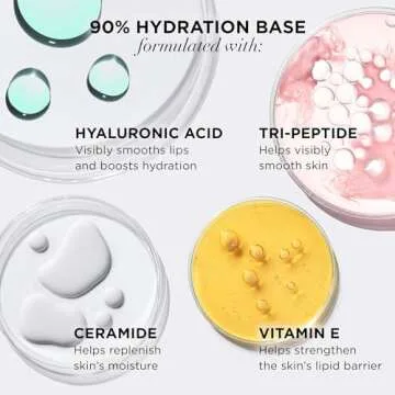 IT Cosmetics Confidence in a Serum Lip Gloss - Smoothing & Conditioning - 8HR Hydration with Hyaluronic Acid, Ceramide, Vitamin E - High Shine & Sheer Finish, Self-Worth (Soft Pink Beige)