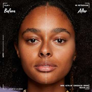 NYX PROFESSIONAL MAKEUP Bare With Me Concealer Serum, Concealer Makeup For Up To 24Hr Hydration - Medium