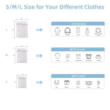 GOGOODA Laundry Mesh Bags - Durable Organizers for Delicates