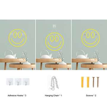 Fionnuar Bright Smile Neon Sign for Decor and Parties