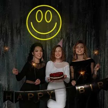 Fionnuar Bright Smile Neon Sign for Decor and Parties